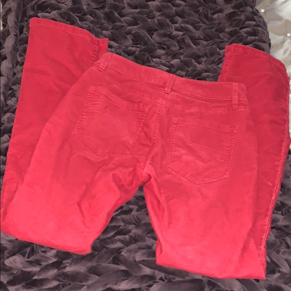 Cherry red corduroy boot cut pants - Picture 4 of 4